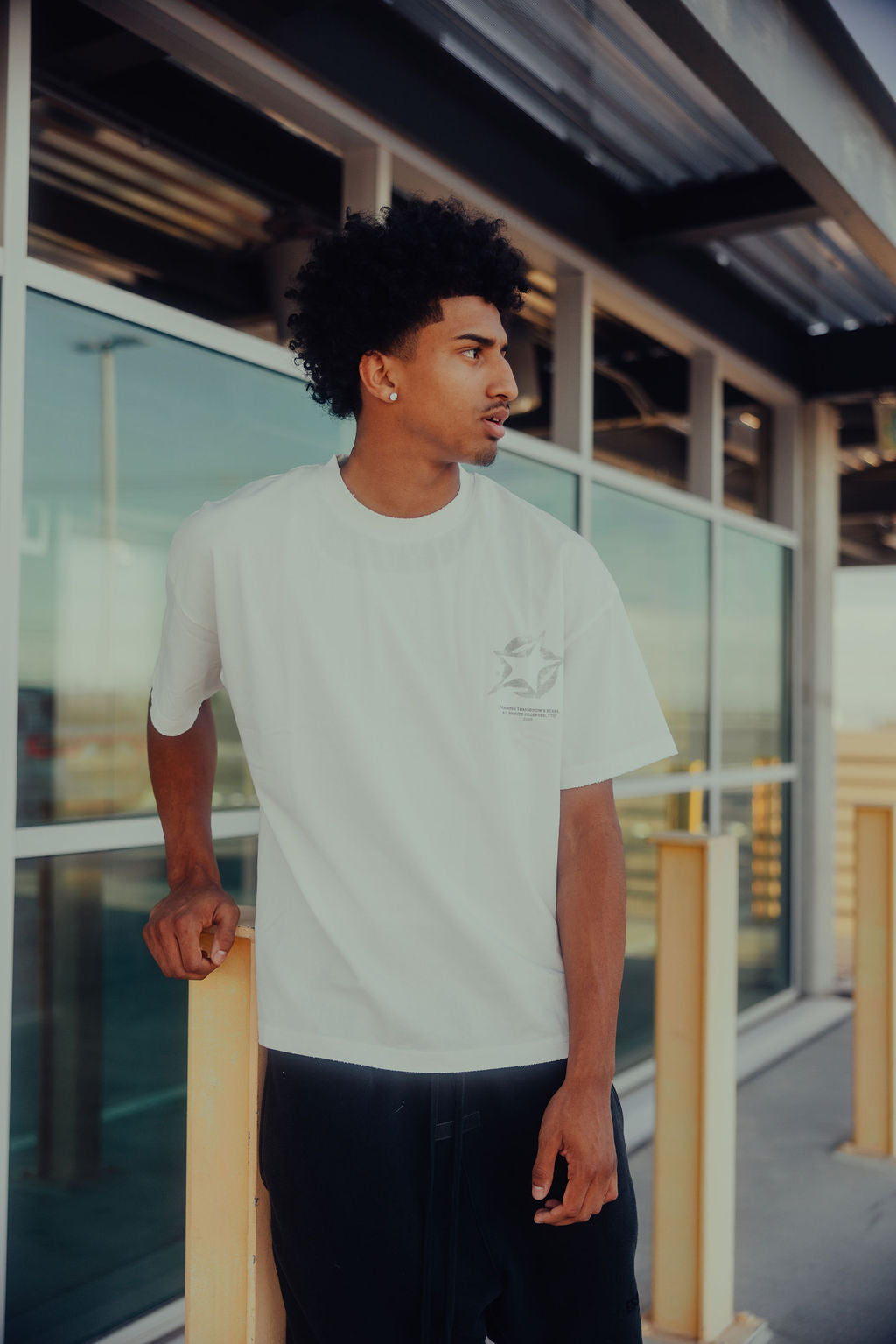 "NEXT UP" OVERSIZED TEE [WHITE]