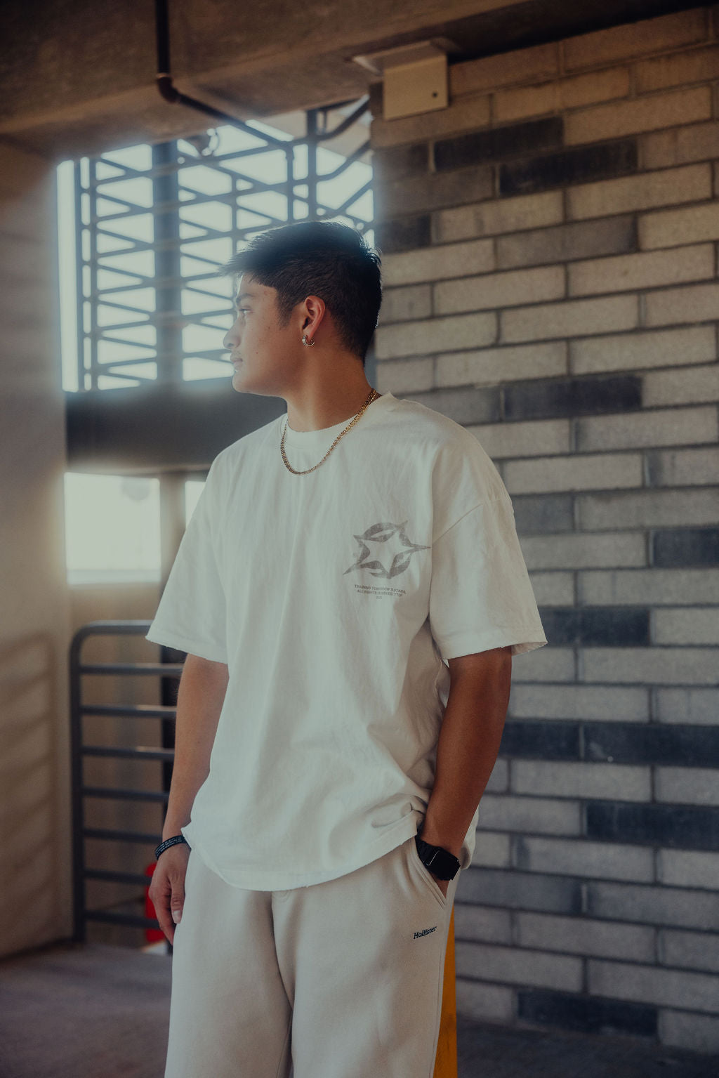 "NEXT UP" OVERSIZED TEE [WHITE]