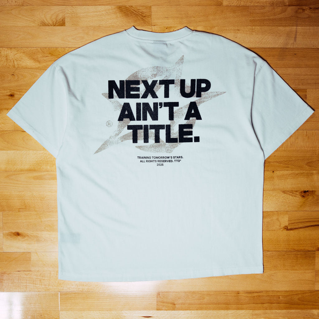 "NEXT UP" OVERSIZED TEE [WHITE]