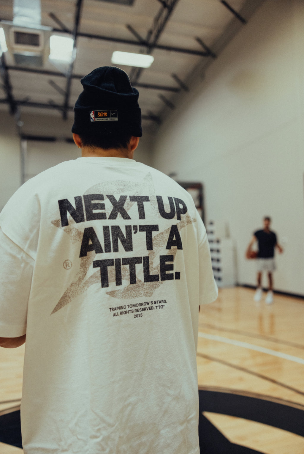"NEXT UP" OVERSIZED TEE [WHITE]